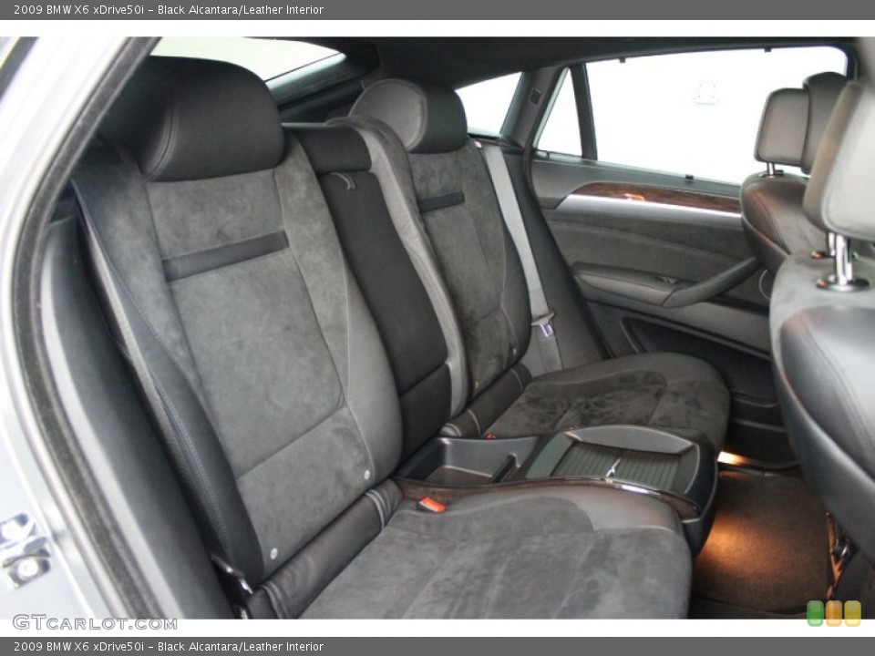 Black Alcantara/Leather Interior Rear Seat for the 2009 BMW X6 xDrive50i #68412308