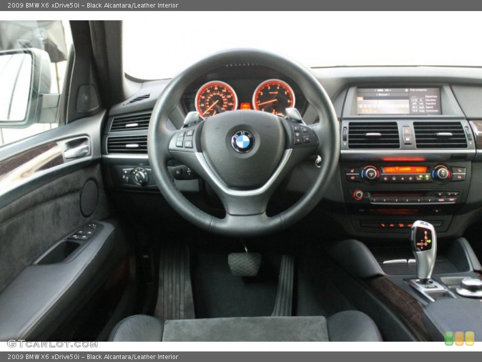 Black Alcantara/Leather Interior Dashboard for the 2009 BMW X6 xDrive50i #68412449