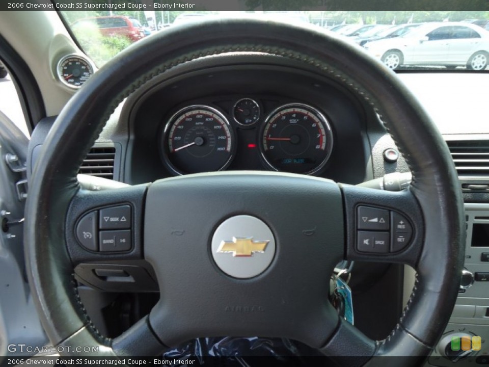 Ebony Interior Steering Wheel for the 2006 Chevrolet Cobalt SS Supercharged Coupe #68412851
