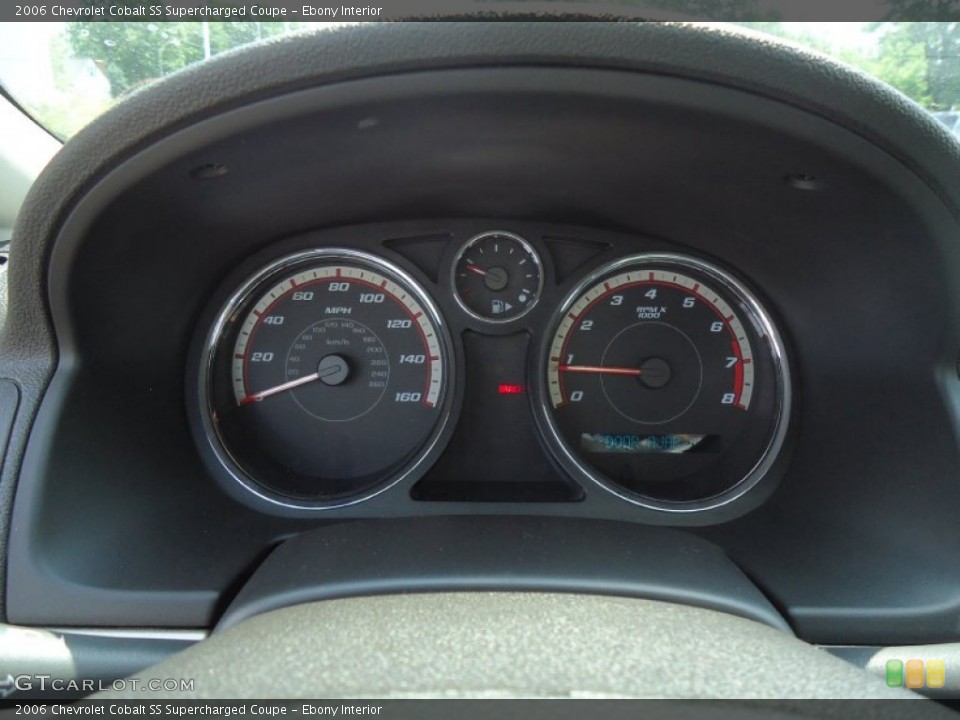 Ebony Interior Gauges for the 2006 Chevrolet Cobalt SS Supercharged Coupe #68412863