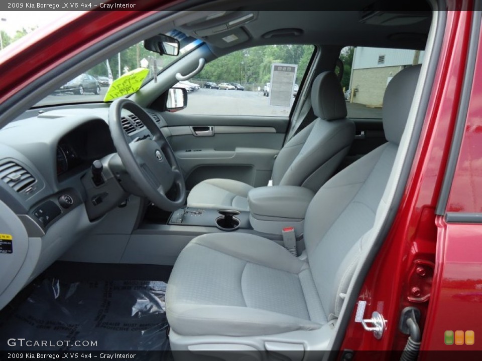 Gray Interior Front Seat for the 2009 Kia Borrego LX V6 4x4 #68412971