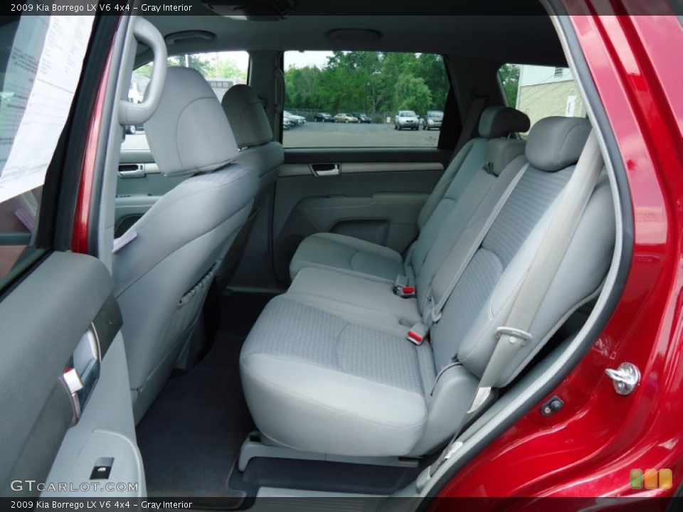 Gray Interior Rear Seat for the 2009 Kia Borrego LX V6 4x4 #68413031