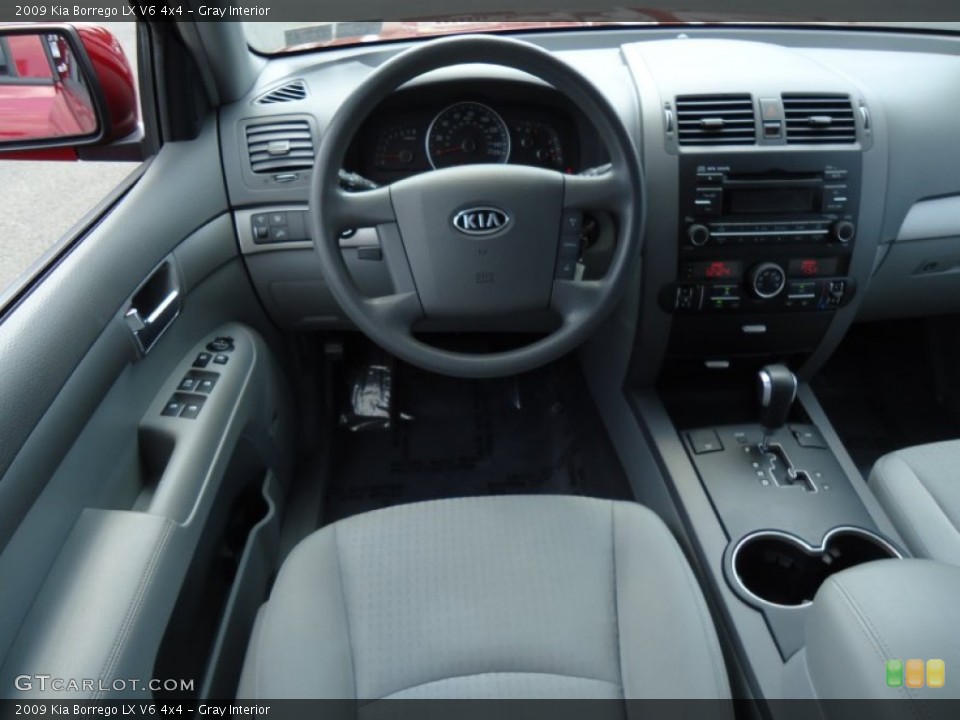 Gray Interior Dashboard for the 2009 Kia Borrego LX V6 4x4 #68413040