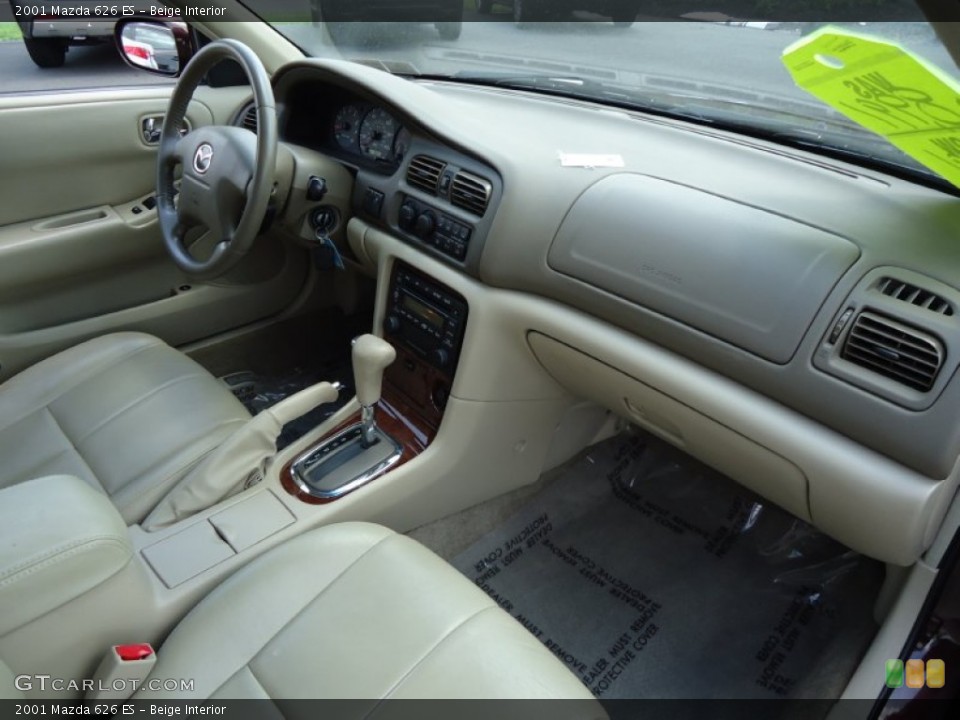 Beige Interior Dashboard for the 2001 Mazda 626 ES #68413433