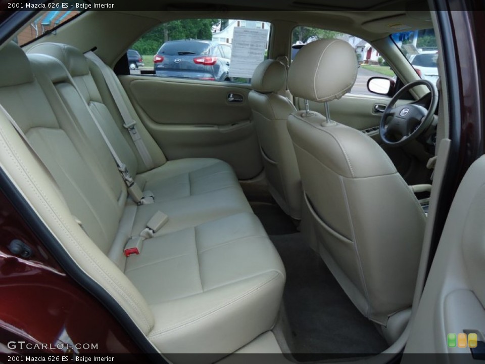 Beige Interior Rear Seat for the 2001 Mazda 626 ES #68413451