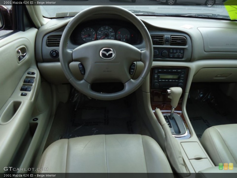 Beige Interior Dashboard for the 2001 Mazda 626 ES #68413478