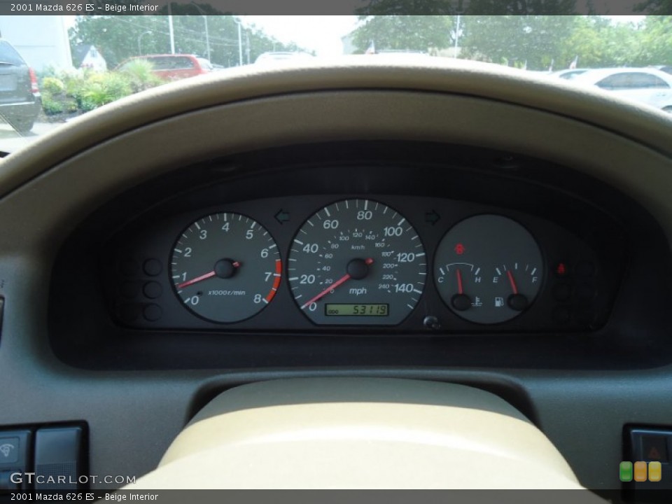 Beige Interior Gauges for the 2001 Mazda 626 ES #68413530