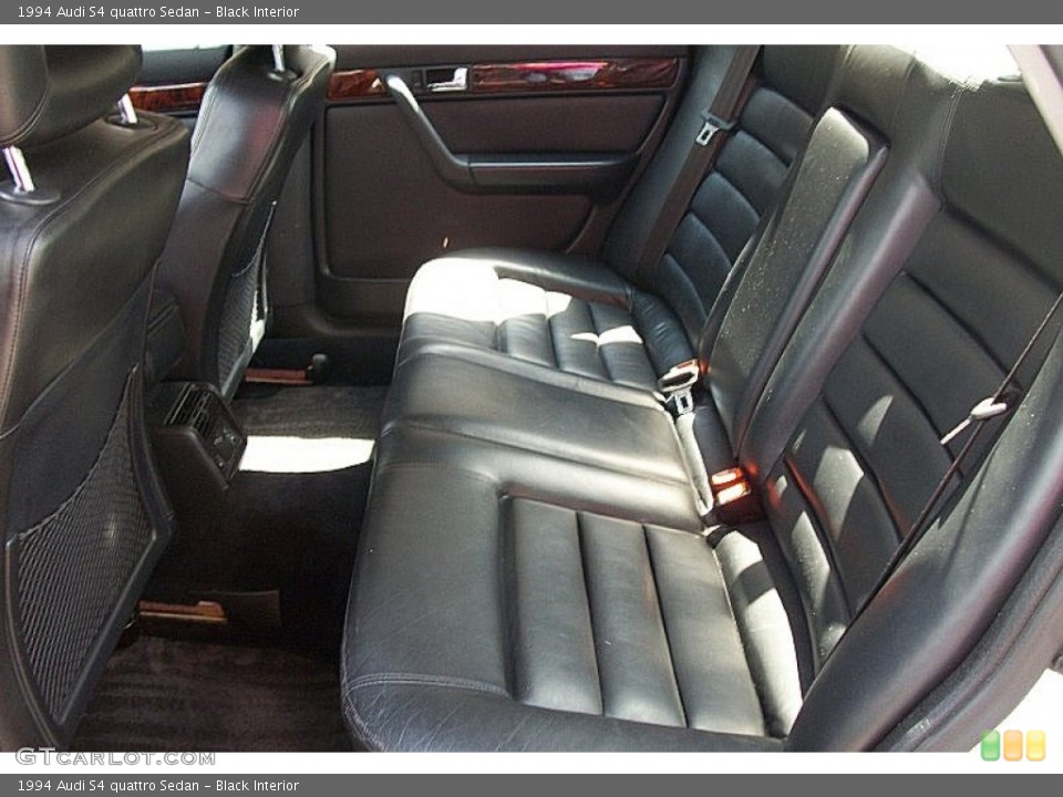 Black Interior Rear Seat for the 1994 Audi S4 quattro Sedan #68413925