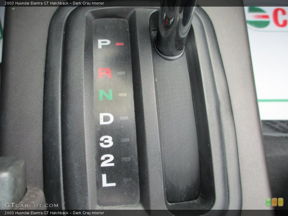 Dark Gray Interior Transmission for the 2003 Hyundai Elantra GT Hatchback #68414288
