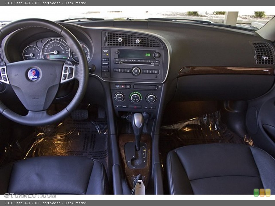 Black Interior Dashboard for the 2010 Saab 9-3 2.0T Sport Sedan #68415788