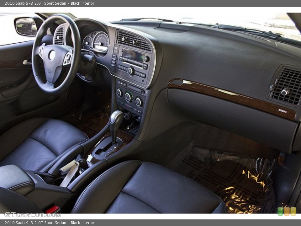 Black Interior Dashboard for the 2010 Saab 9-3 2.0T Sport Sedan #68415797
