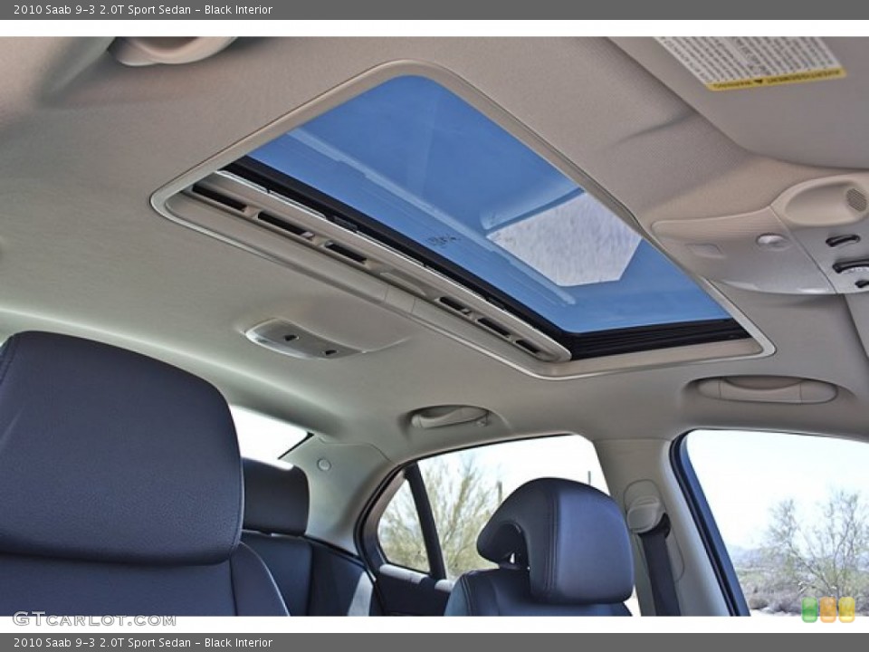 Black Interior Sunroof for the 2010 Saab 9-3 2.0T Sport Sedan #68415821