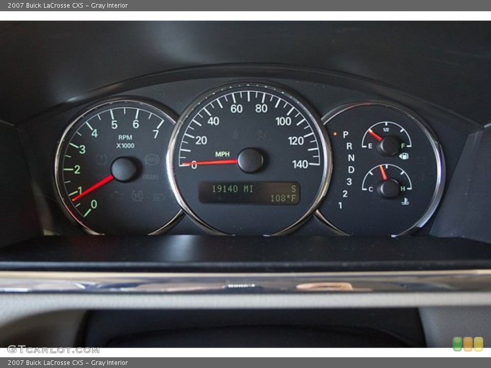 Gray Interior Gauges for the 2007 Buick LaCrosse CXS #68416016