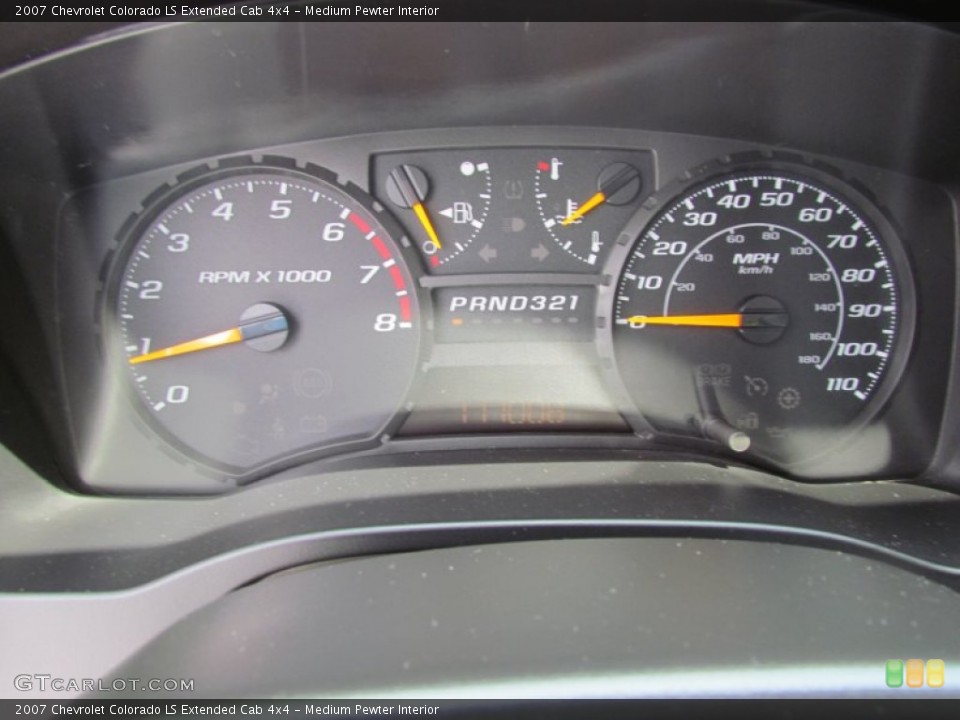 Medium Pewter Interior Gauges for the 2007 Chevrolet Colorado LS Extended Cab 4x4 #68416088