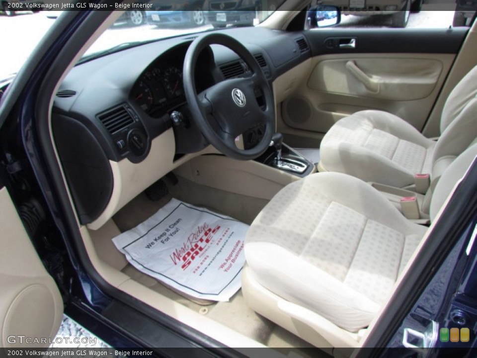 Beige Interior Prime Interior for the 2002 Volkswagen Jetta GLS Wagon #68416307