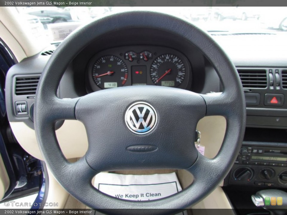 Beige Interior Steering Wheel for the 2002 Volkswagen Jetta GLS Wagon #68416316