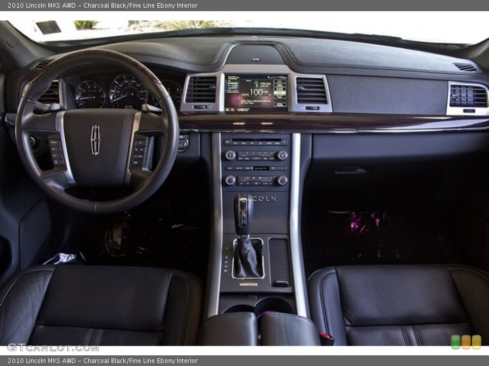 Charcoal Black/Fine Line Ebony Interior Dashboard for the 2010 Lincoln MKS AWD #68416493