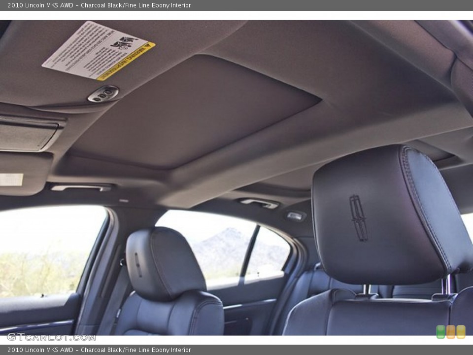 Charcoal Black/Fine Line Ebony Interior Sunroof for the 2010 Lincoln MKS AWD #68416508