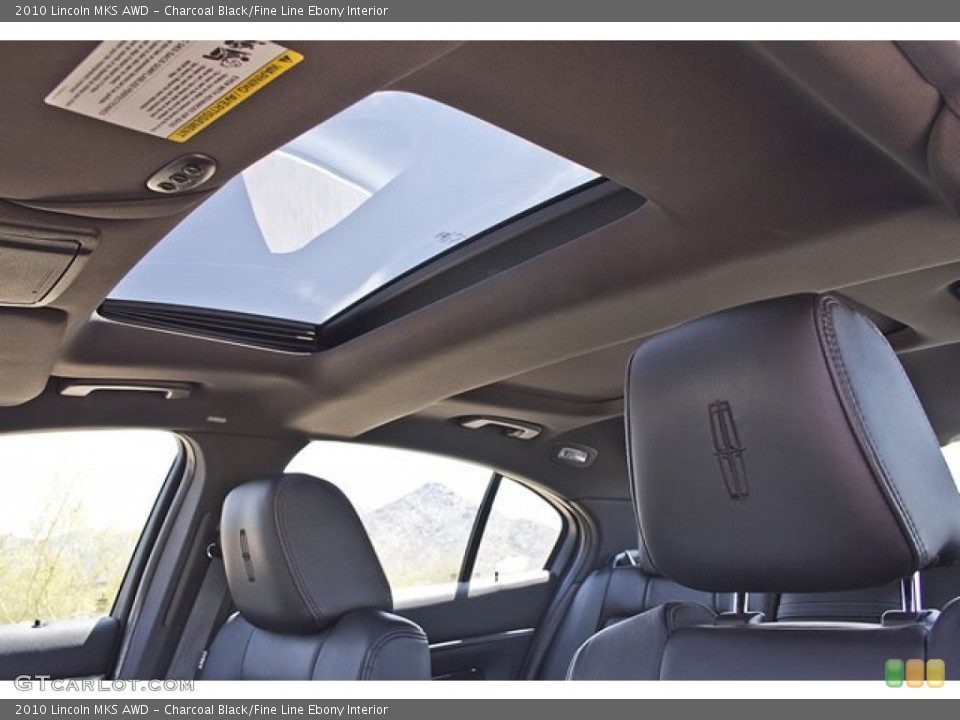 Charcoal Black/Fine Line Ebony Interior Sunroof for the 2010 Lincoln MKS AWD #68416511