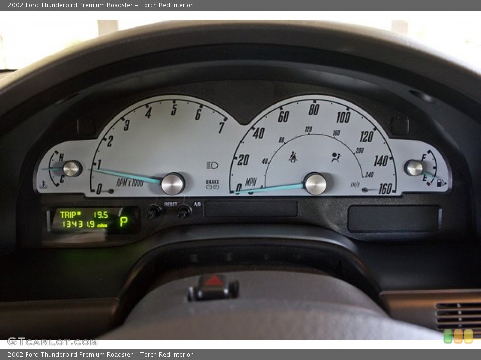 Torch Red Interior Gauges for the 2002 Ford Thunderbird Premium Roadster #68416910