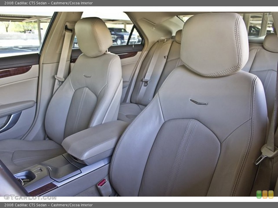 Cashmere/Cocoa Interior Front Seat for the 2008 Cadillac CTS Sedan #68417342