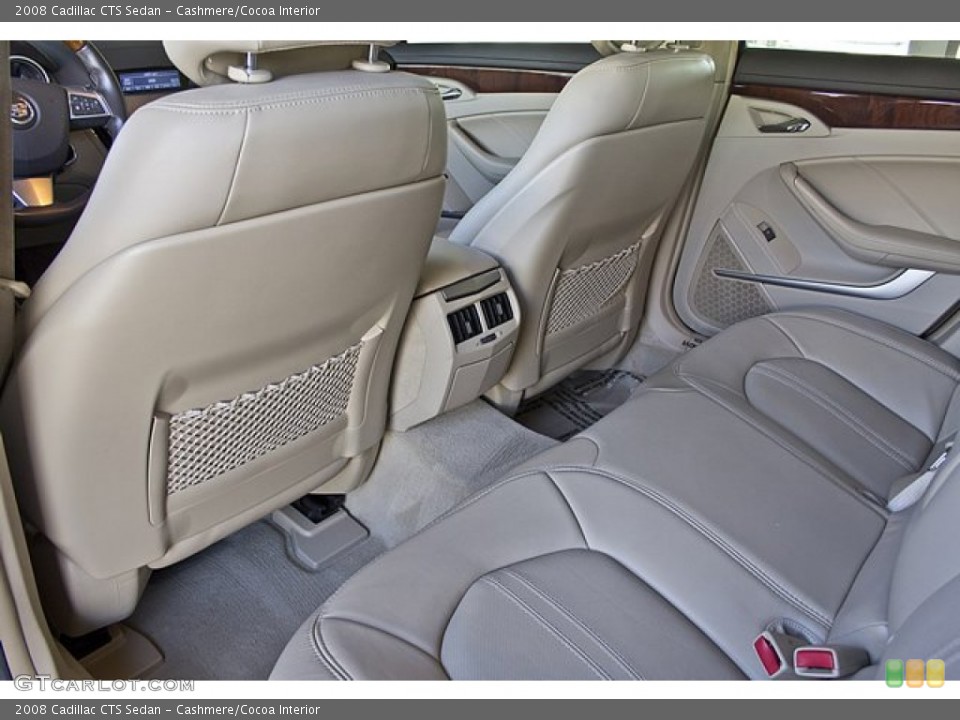 Cashmere/Cocoa Interior Rear Seat for the 2008 Cadillac CTS Sedan #68417372