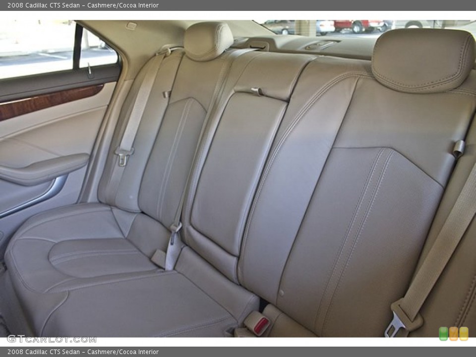 Cashmere/Cocoa Interior Rear Seat for the 2008 Cadillac CTS Sedan #68417380