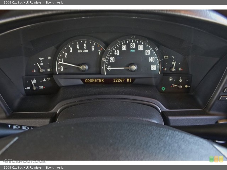 Ebony Interior Gauges for the 2008 Cadillac XLR Roadster #68417600
