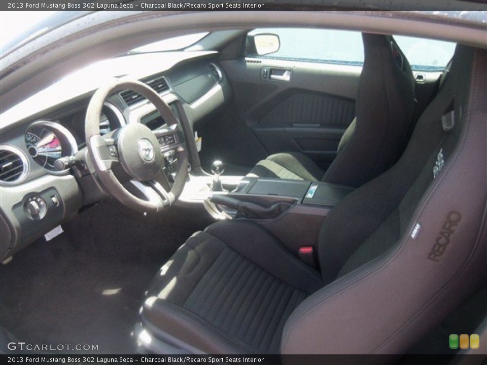 Charcoal Black/Recaro Sport Seats Interior Photo for the 2013 Ford Mustang Boss 302 Laguna Seca #68420537