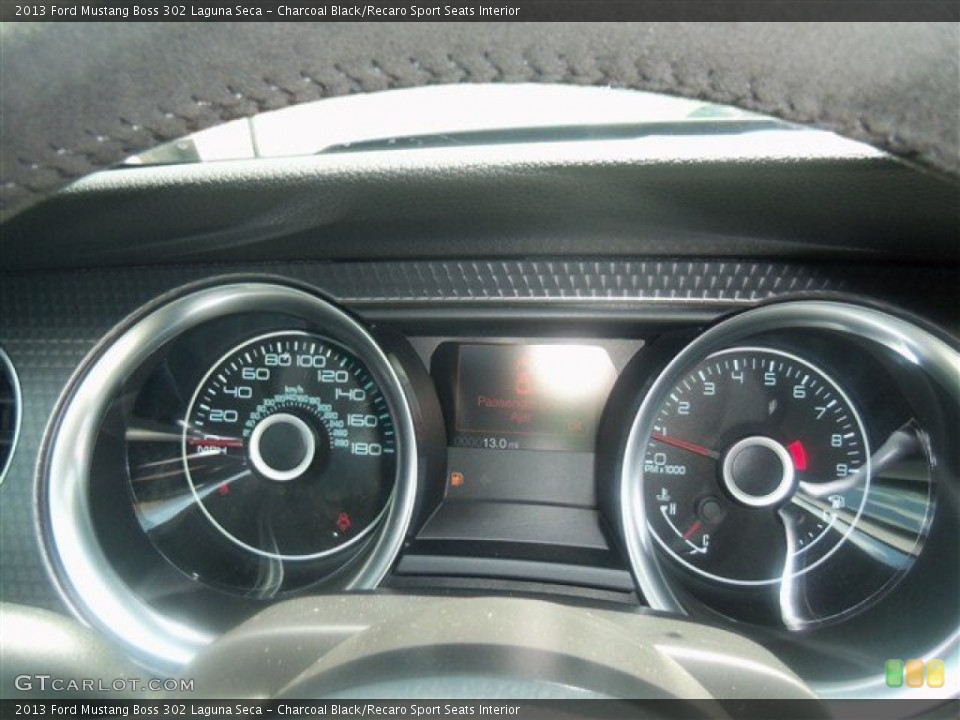 Charcoal Black/Recaro Sport Seats Interior Gauges for the 2013 Ford Mustang Boss 302 Laguna Seca #68420612