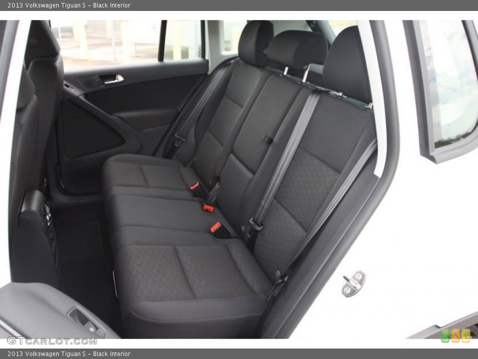 Black Interior Rear Seat for the 2013 Volkswagen Tiguan S #68421293