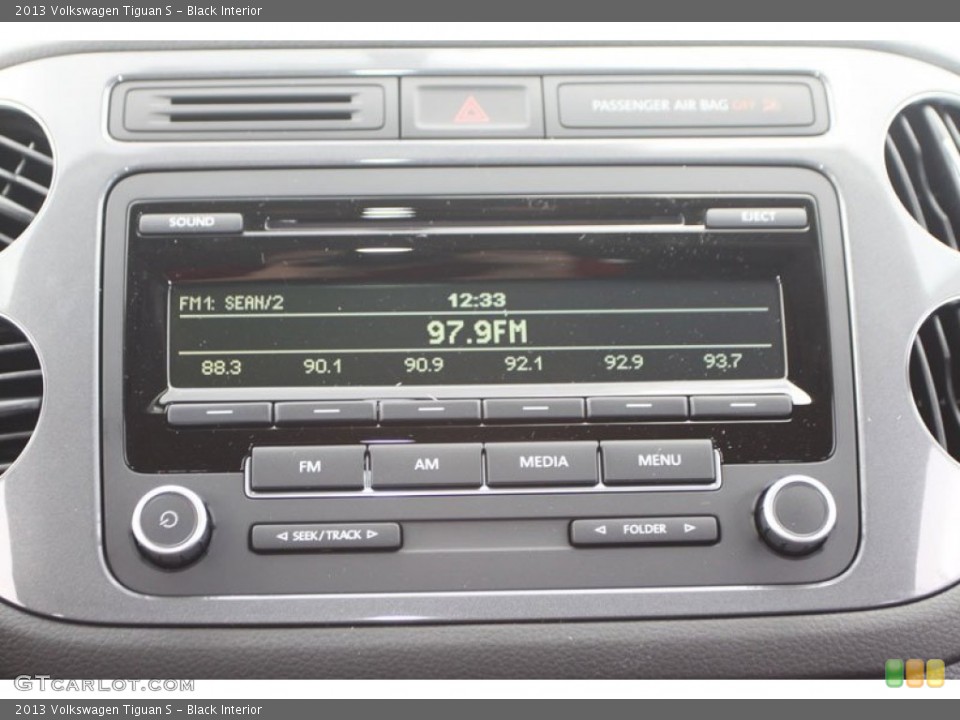 Black Interior Audio System for the 2013 Volkswagen Tiguan S #68421325