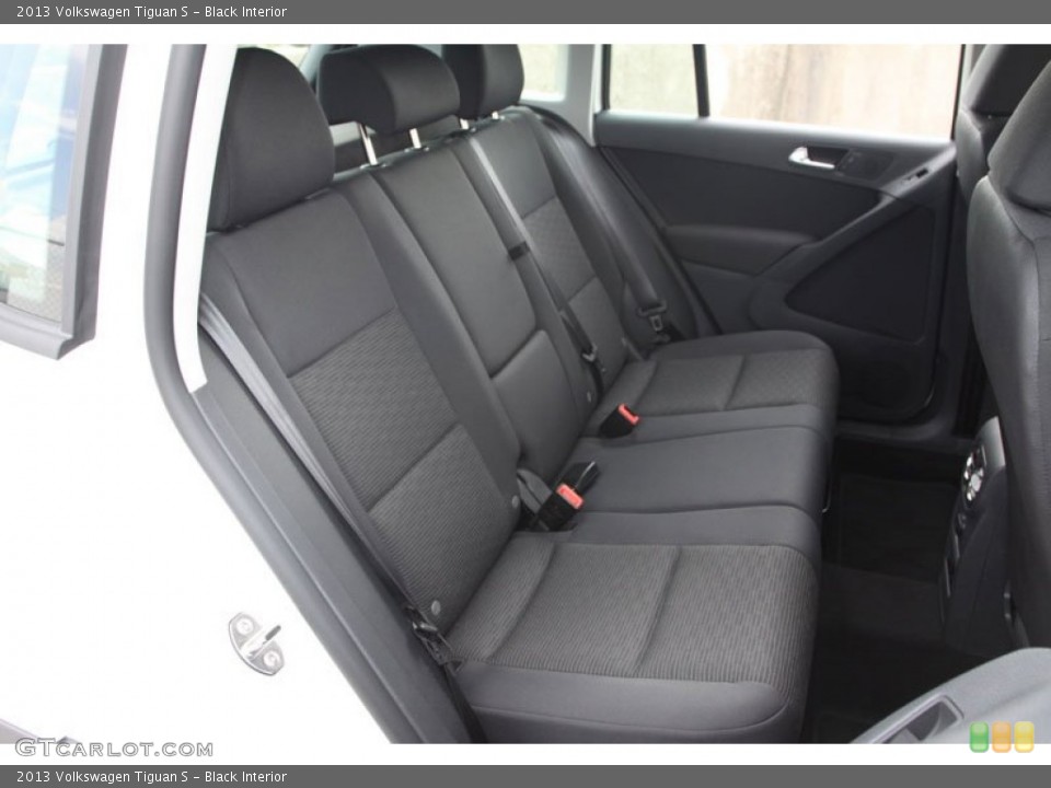 Black Interior Rear Seat for the 2013 Volkswagen Tiguan S #68421368