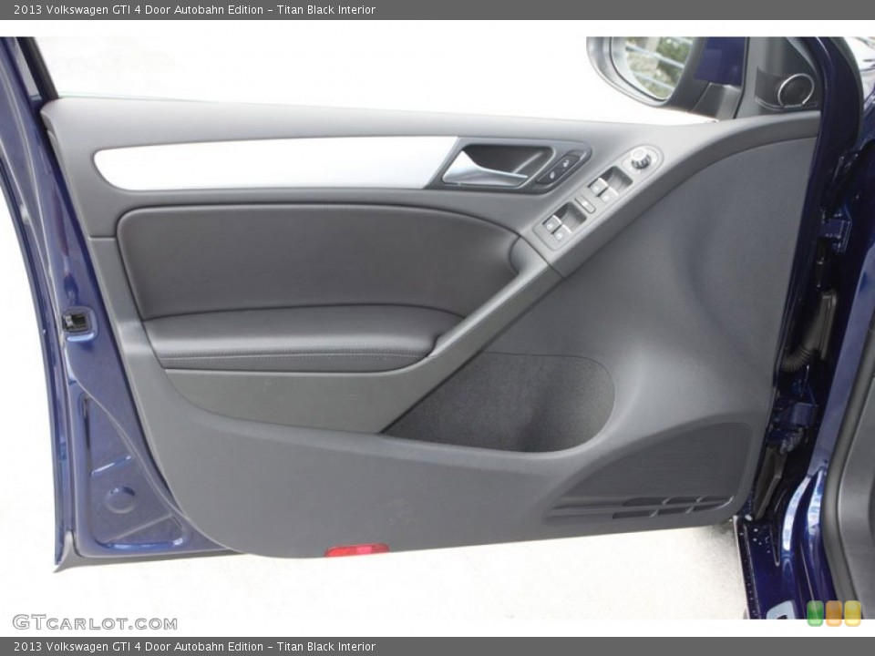 Titan Black Interior Door Panel for the 2013 Volkswagen GTI 4 Door Autobahn Edition #68421722