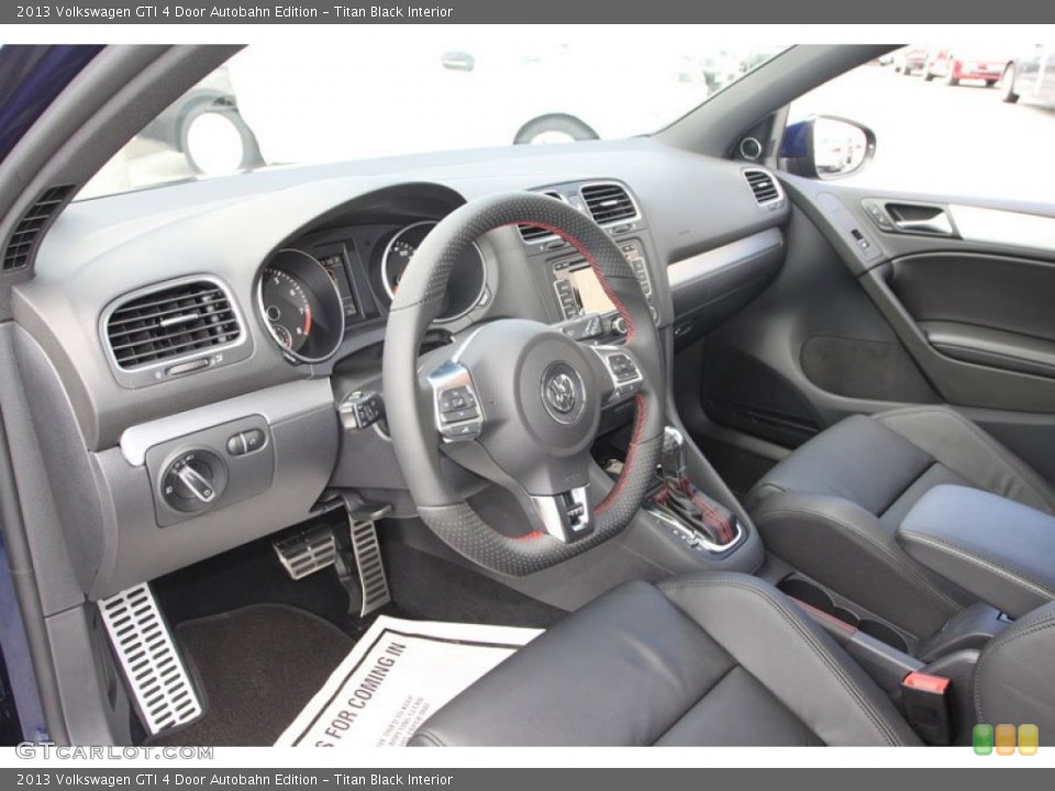 Titan Black Interior Prime Interior for the 2013 Volkswagen GTI 4 Door Autobahn Edition #68421731
