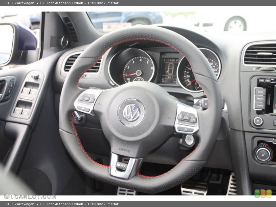 Titan Black Interior Steering Wheel for the 2013 Volkswagen GTI 4 Door Autobahn Edition #68421774