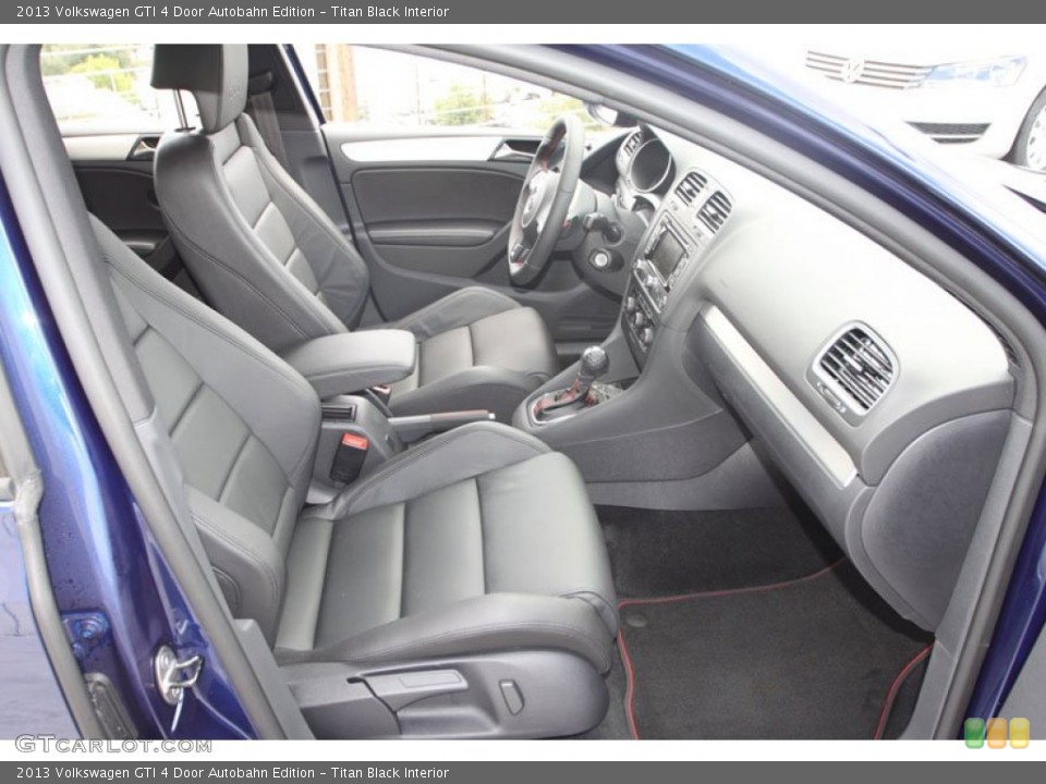 Titan Black Interior Front Seat for the 2013 Volkswagen GTI 4 Door Autobahn Edition #68421854