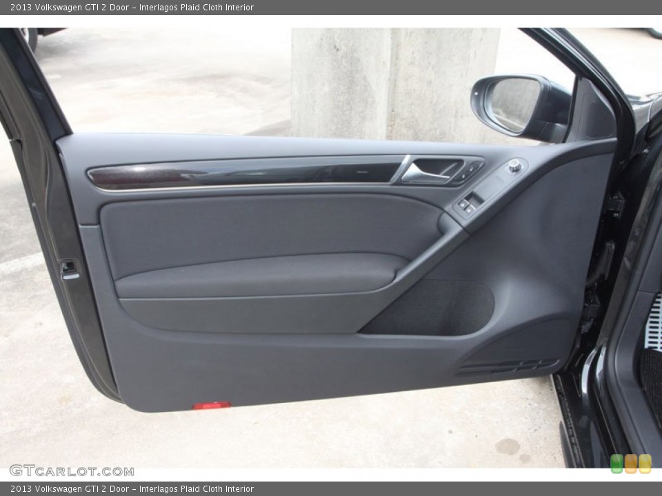 Interlagos Plaid Cloth Interior Door Panel for the 2013 Volkswagen GTI 2 Door #68422178