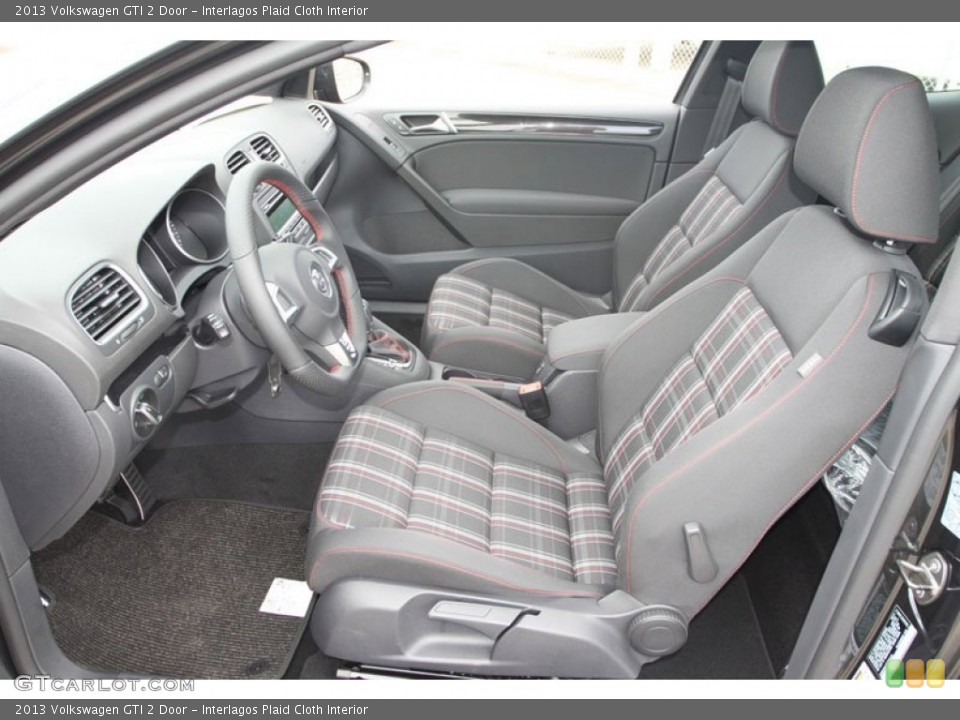 Interlagos Plaid Cloth Interior Front Seat for the 2013 Volkswagen GTI 2 Door #68422190