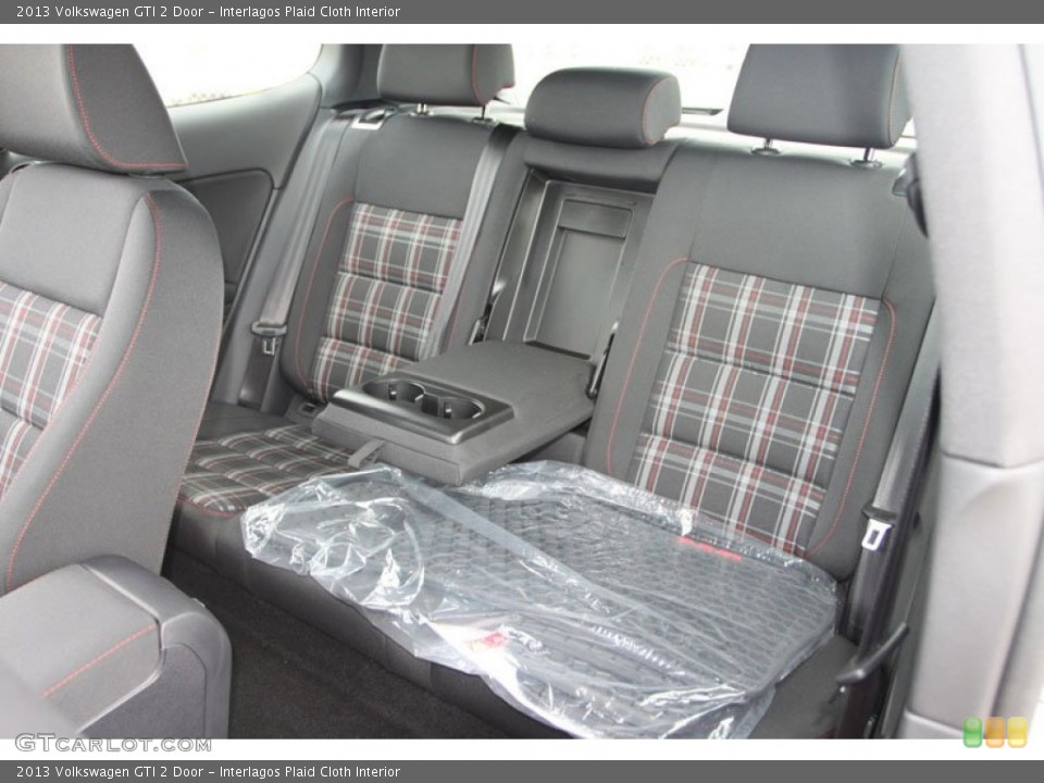 Interlagos Plaid Cloth Interior Rear Seat for the 2013 Volkswagen GTI 2 Door #68422199