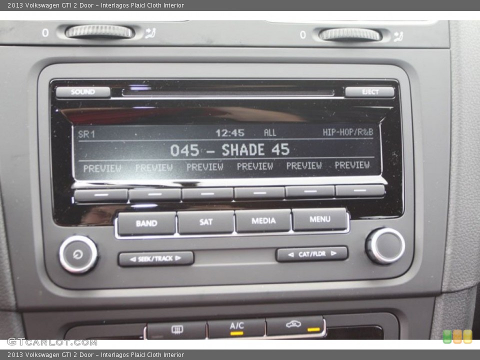 Interlagos Plaid Cloth Interior Audio System for the 2013 Volkswagen GTI 2 Door #68422217