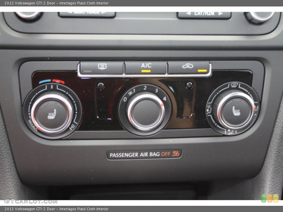Interlagos Plaid Cloth Interior Controls for the 2013 Volkswagen GTI 2 Door #68422226
