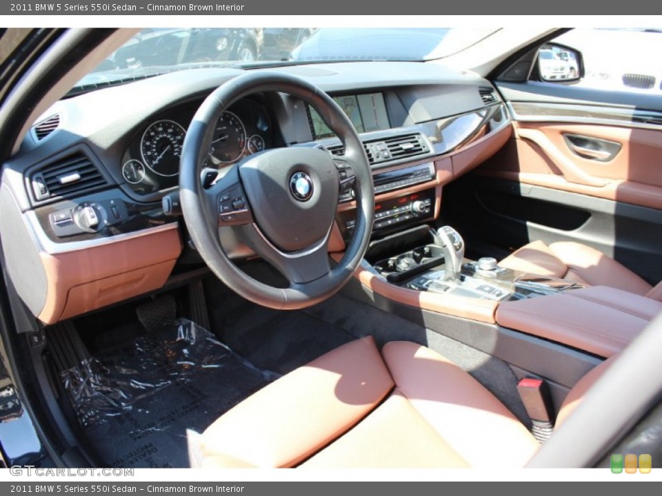 Cinnamon Brown Interior Prime Interior for the 2011 BMW 5 Series 550i Sedan #68423654