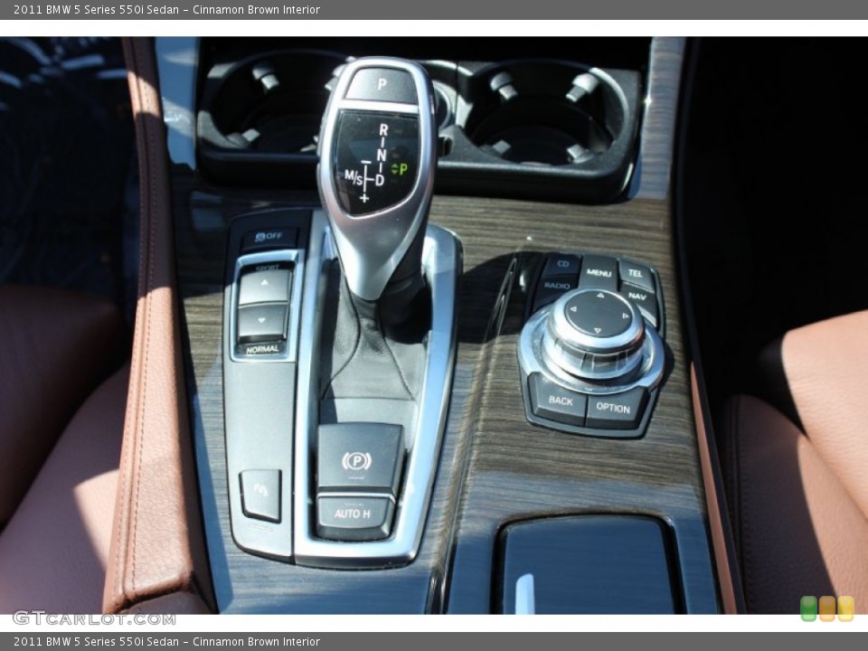 Cinnamon Brown Interior Transmission for the 2011 BMW 5 Series 550i Sedan #68423702