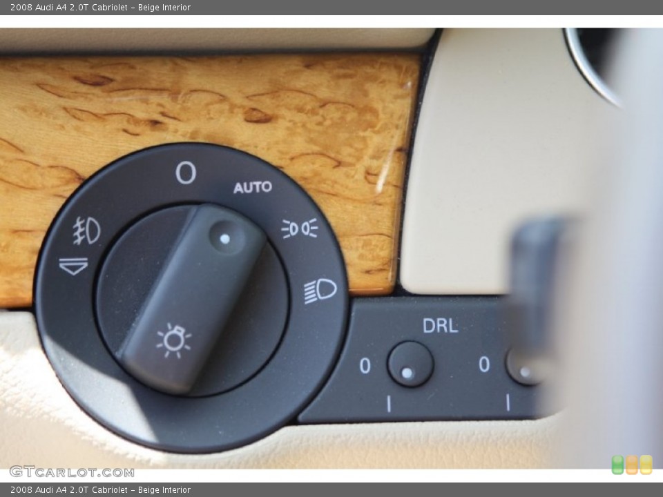 Beige Interior Controls for the 2008 Audi A4 2.0T Cabriolet #68424088