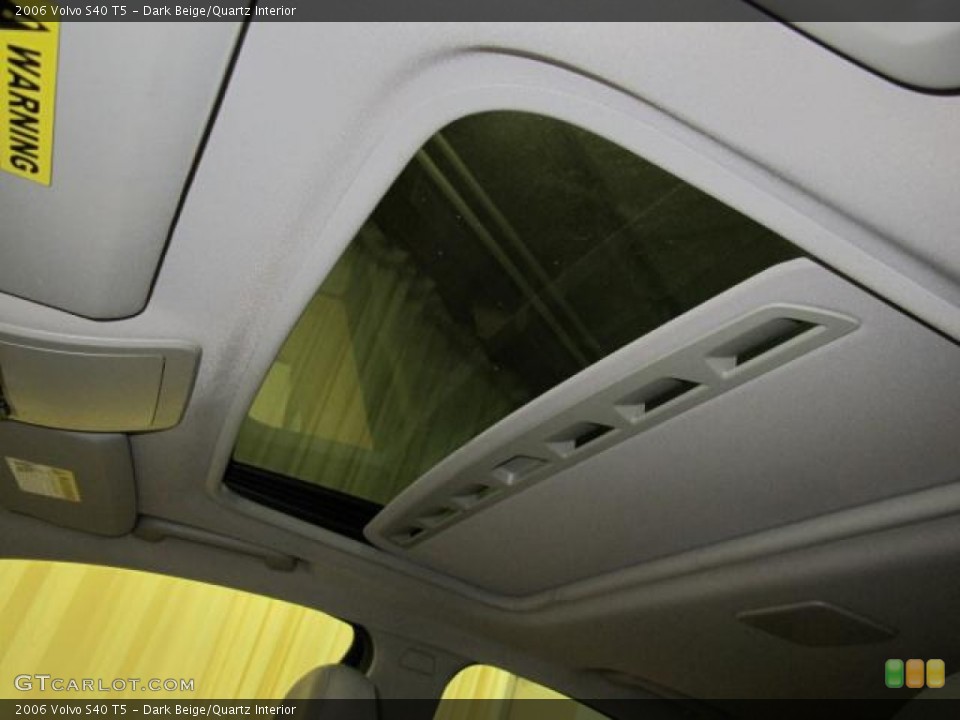 Dark Beige/Quartz Interior Sunroof for the 2006 Volvo S40 T5 #68424732