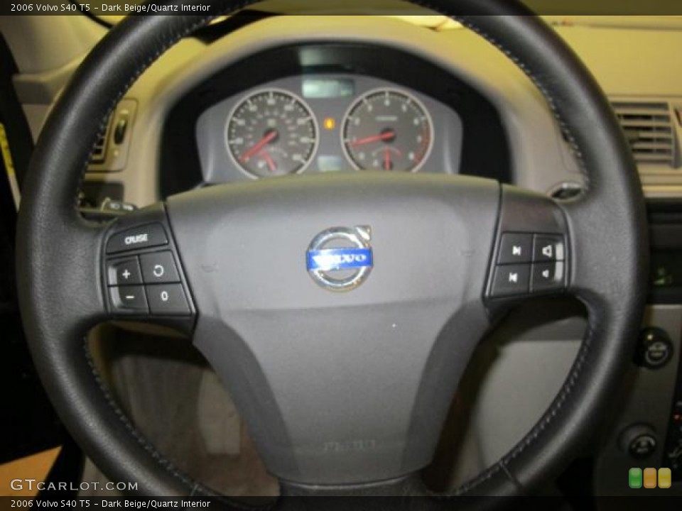Dark Beige/Quartz Interior Steering Wheel for the 2006 Volvo S40 T5 #68424776