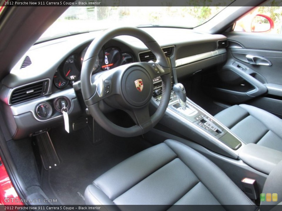 Black Interior Prime Interior for the 2012 Porsche New 911 Carrera S Coupe #68426102