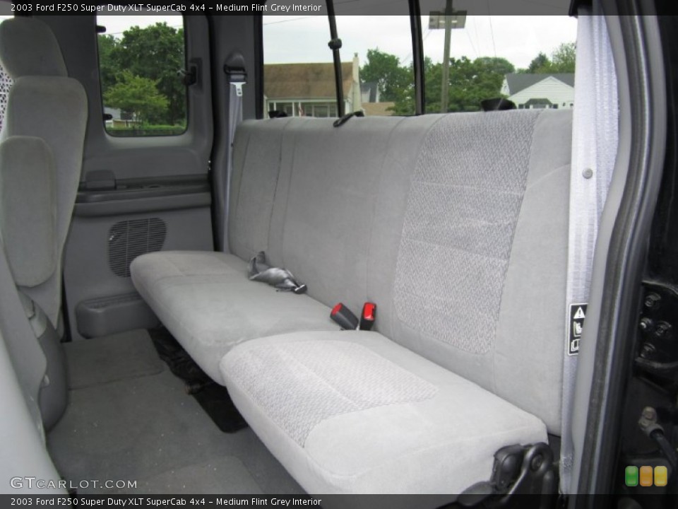 Medium Flint Grey Interior Rear Seat for the 2003 Ford F250 Super Duty XLT SuperCab 4x4 #68427059