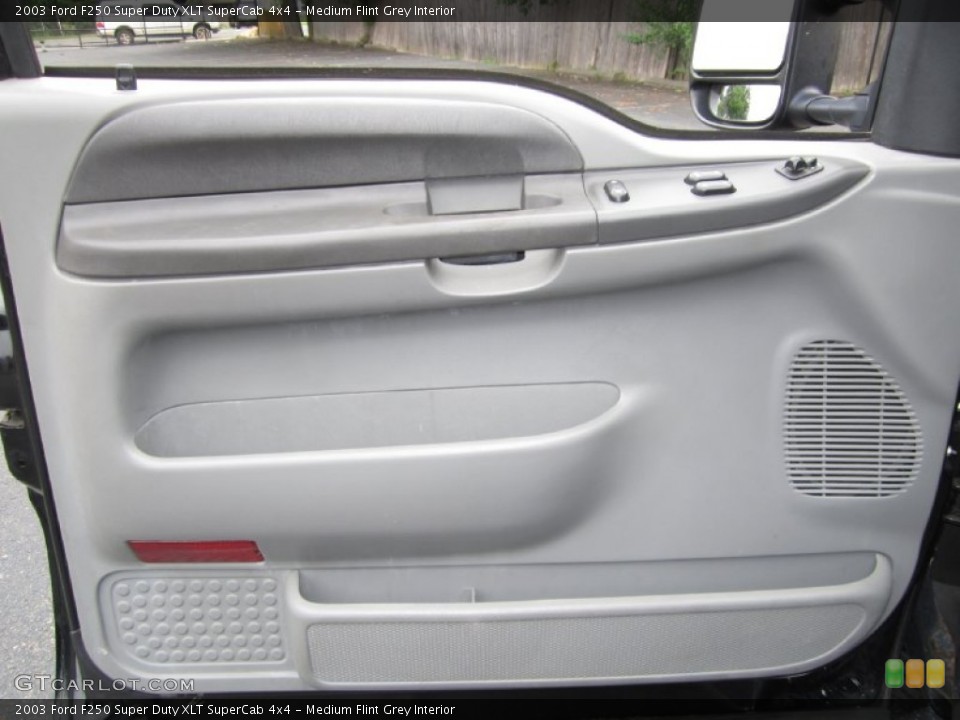 Medium Flint Grey Interior Door Panel for the 2003 Ford F250 Super Duty XLT SuperCab 4x4 #68427116